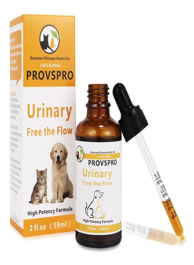 provspro Dogs and Cats Bladder Crystals Treatment or Stone, Bladder Kidney Stones Dissolver for Pet, Cat Dog Urinary Tract Supplements for Kidney and Bladder Stones, Urinary Free The Flow, 2 fl oz (59ml) - Image 1